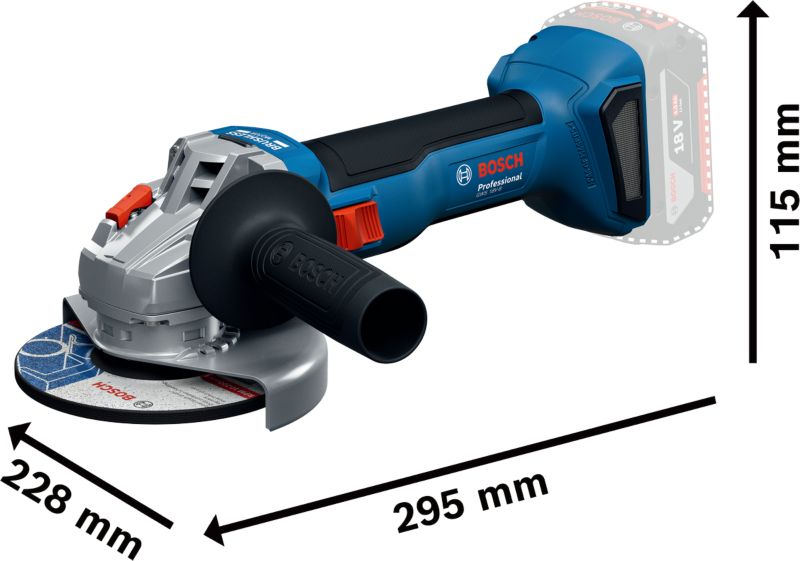 Szlifierka kątowa akumulatorowa Bosch GWS 18 V 125 mm