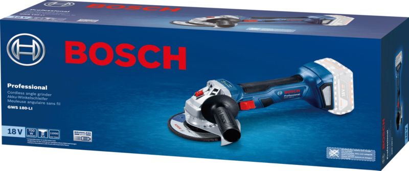 Szlifierka kątowa Bosch professional GWS 180-LI bez akumualtora