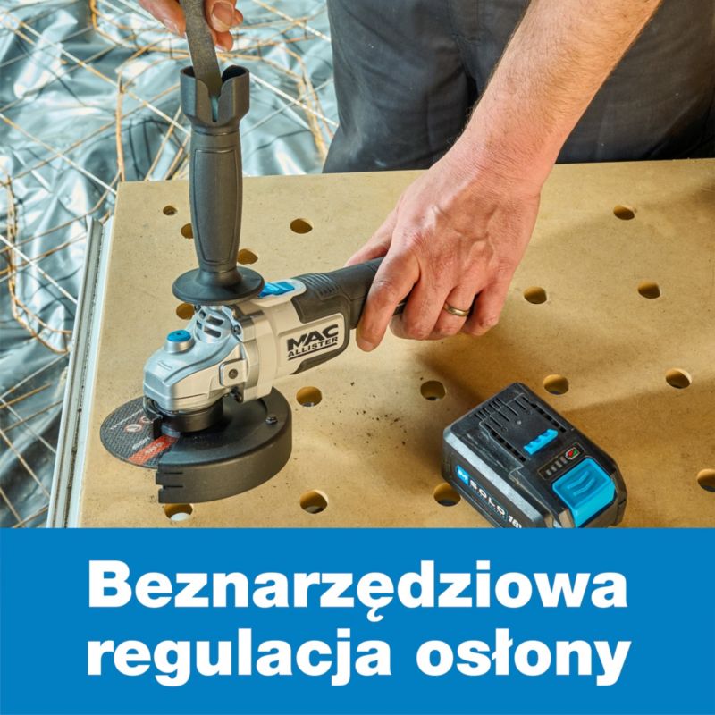 Szlifierka kątowa Mac Allister Solo 18V 125 mm bez akumulatora