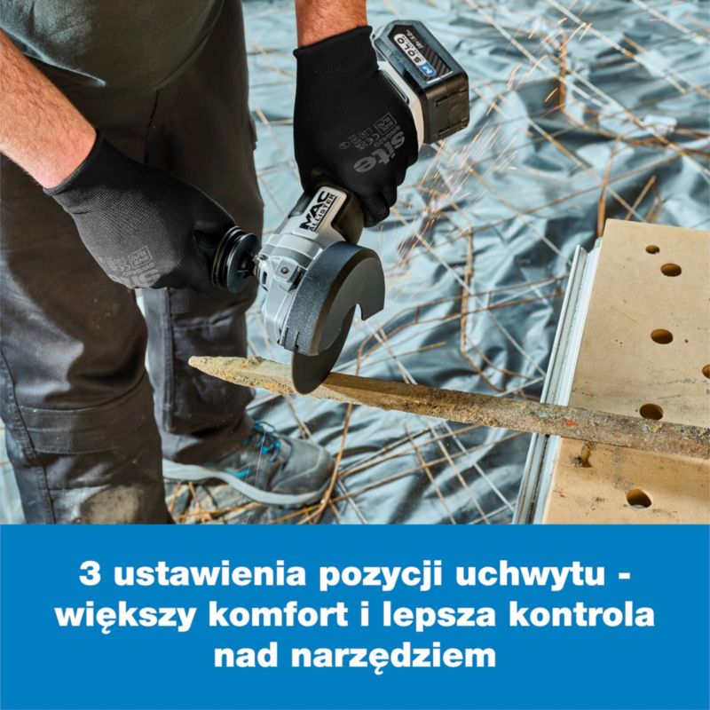 Szlifierka kątowa Mac Allister Solo 18V 125 mm bez akumulatora