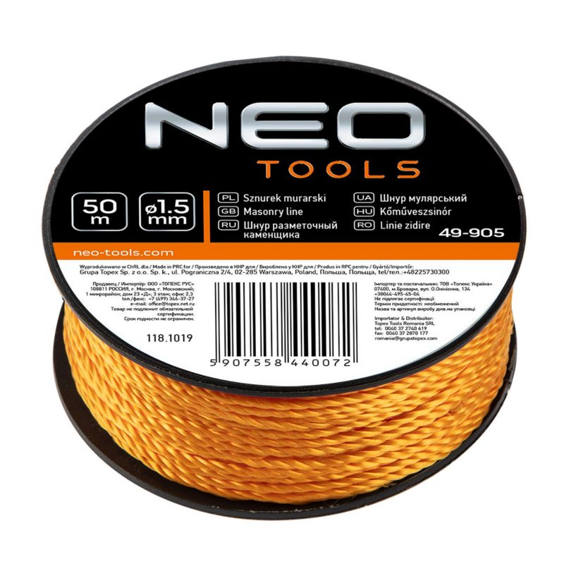 Sznurek murarski NEO TOOLS 50 m 1 szt
