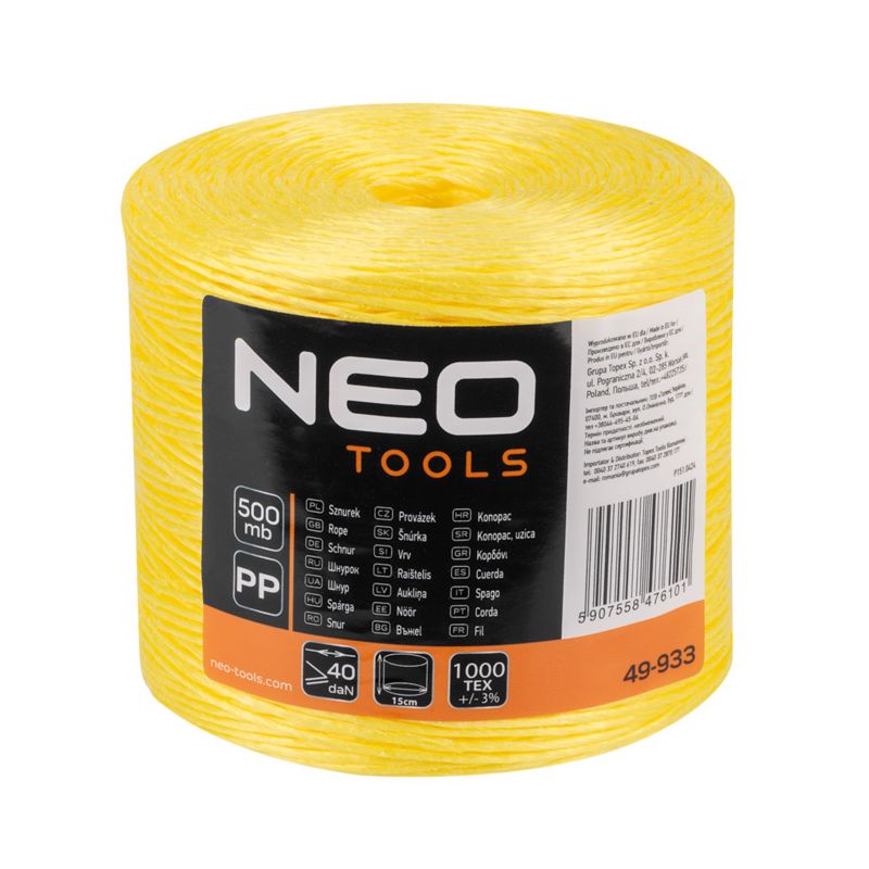 Sznurek polipropylenowy NEO TOOLS  500 m 1 szt