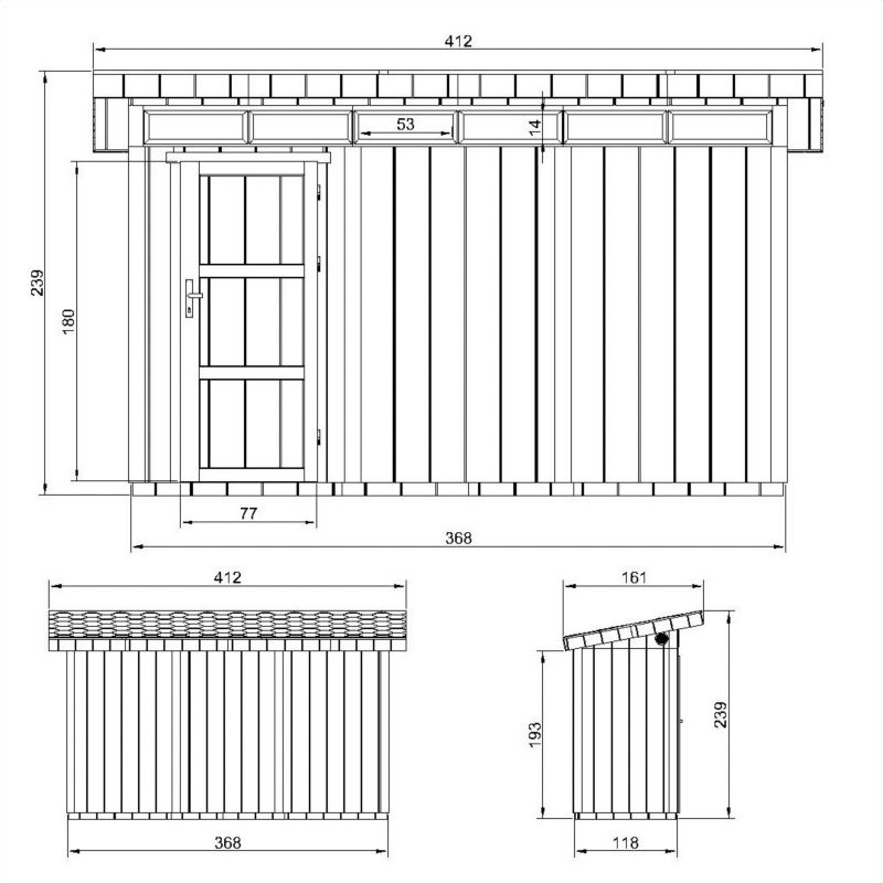 Szopa panelowa LP SmartSide Timbela M902-REDWOOD RED 4.34 m² szopa z podłogą 1 szt.