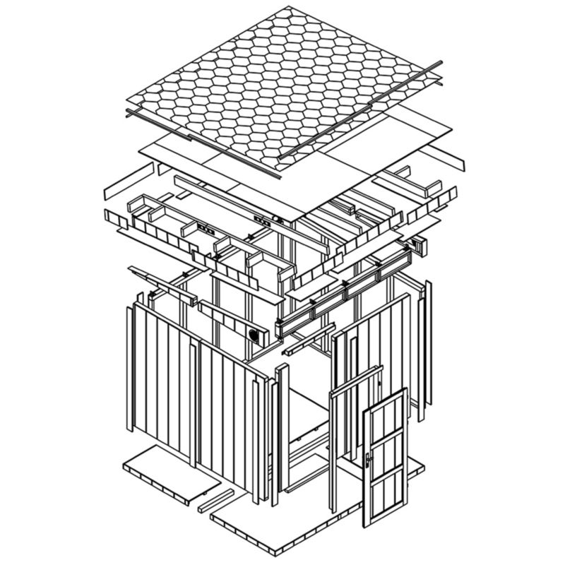 Szopa panelowa LP SmartSide Timbela M903-CAVERN STEEL 5.9 m² szopa z podłogą 1 szt.