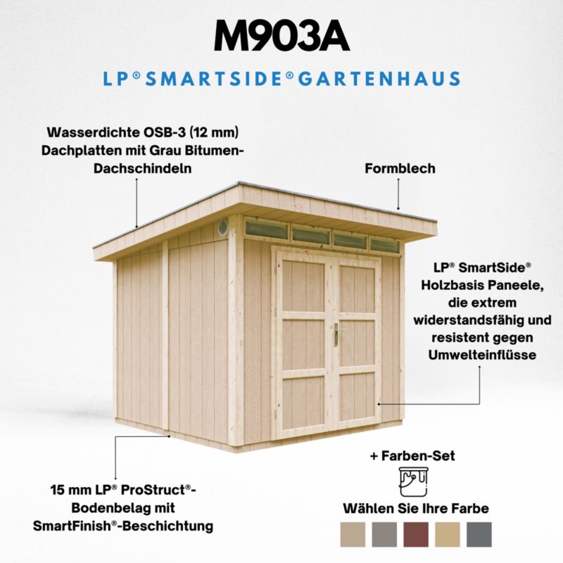 Szopa panelowa LP SmartSide Timbela M903A 6 m² mała szopa z podłogą 1 szt.