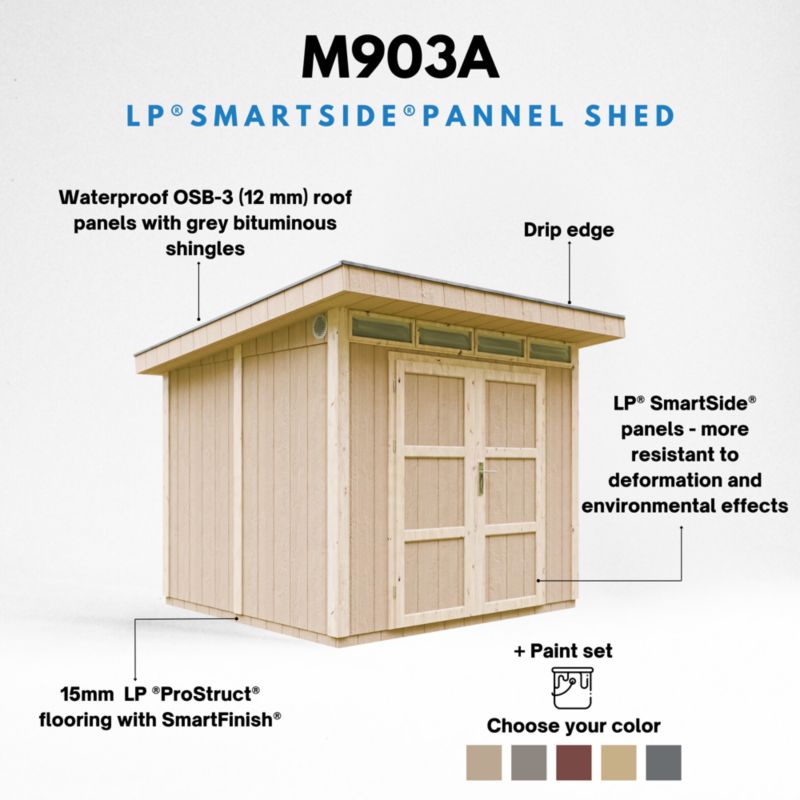 Szopa panelowa LP SmartSide Timbela M903A-HARVEST HONEY 5.9 m² szopa z podłogą 1 szt.