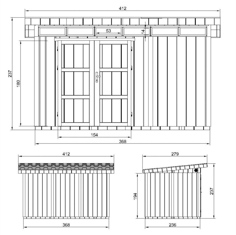 Szopa panelowa LP SmartSide Timbela M904A-TUNDRA GREY 8.68 m² szopa z podłogą 1 szt.