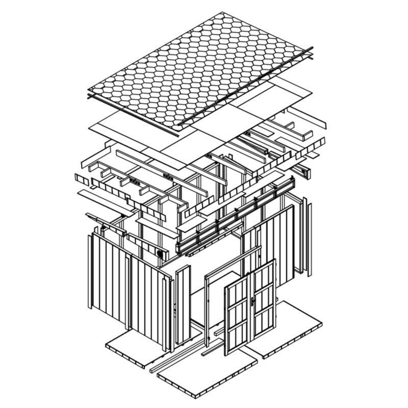 Szopa panelowa LP SmartSide Timbela M904A-TUNDRA GREY 8.68 m² szopa z podłogą 1 szt.