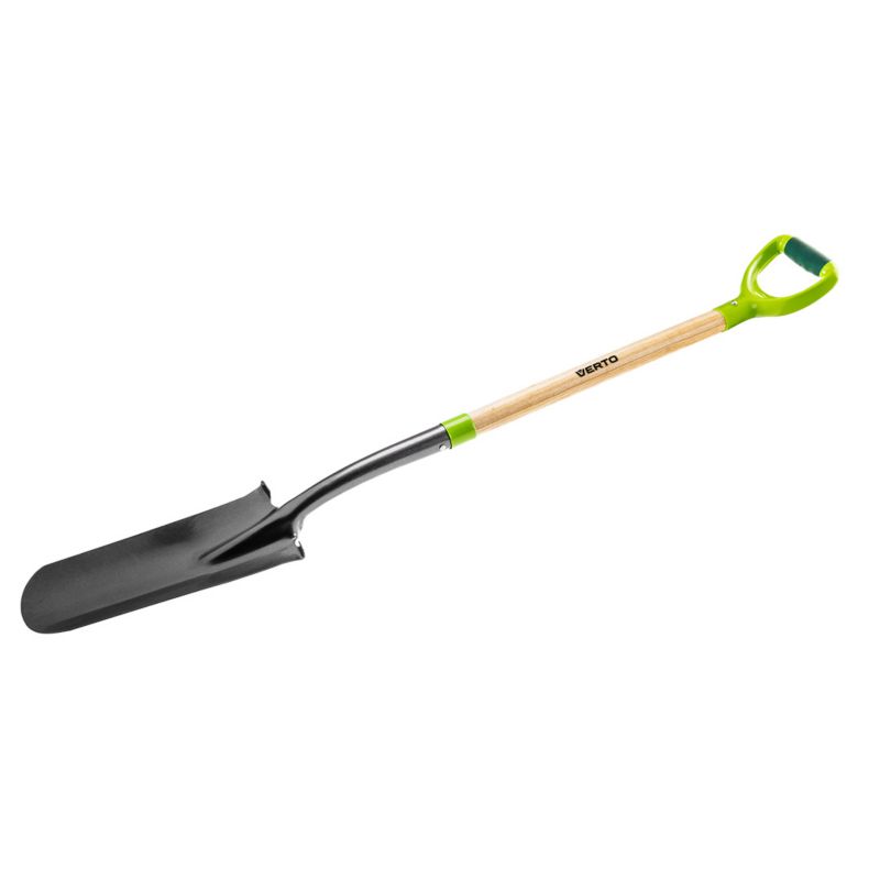Szpadel do sadzonek VERTO drewniany trzonek, plastikowy uchwyt 1 szt