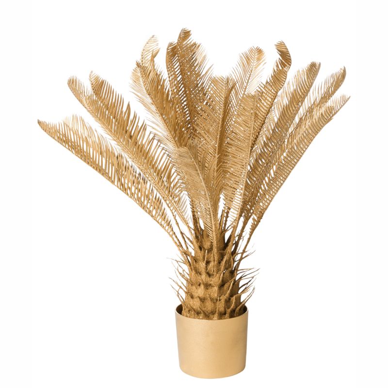 Sztuczna roślina Areca palm tree 70 cm Złoty 1 szt.