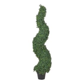 Sztuczna roślina Boxwood spiral tree Zielony 1 szt.