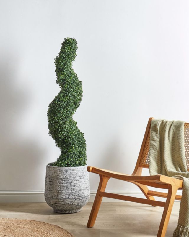 Sztuczna roślina Boxwood spiral tree Zielony 1 szt.