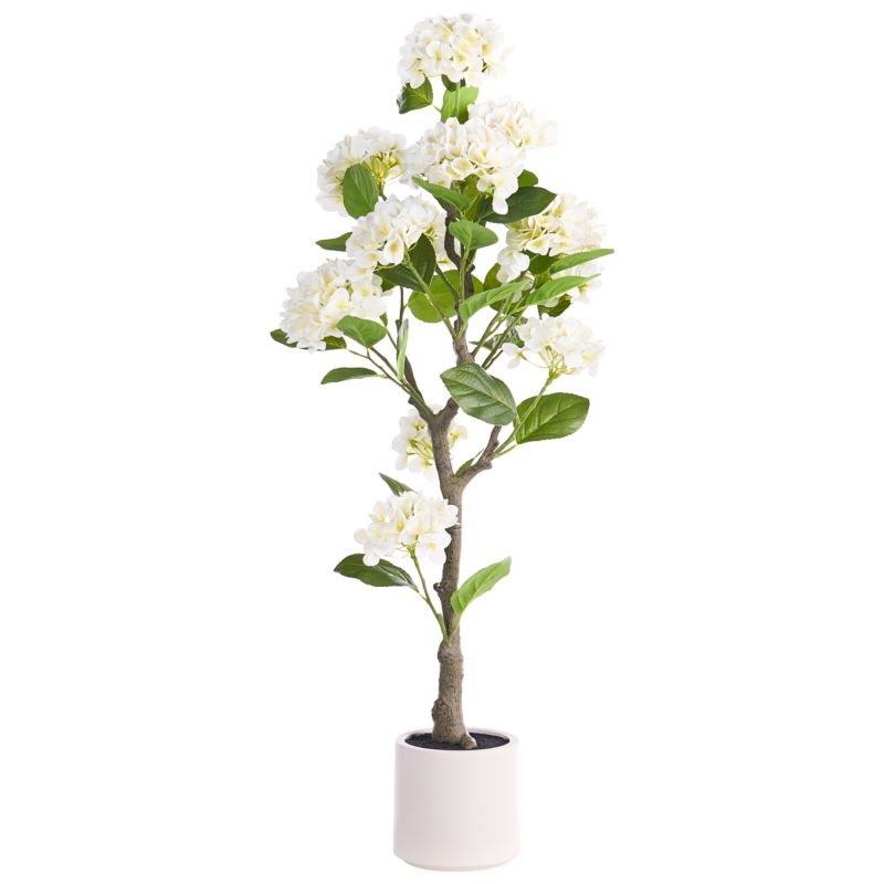 Sztuczna roślina Hortensium 120 cm Biały 1 szt.