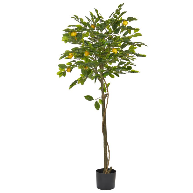 Sztuczna roślina Lemon tree 156 cm Zielony 1 szt.