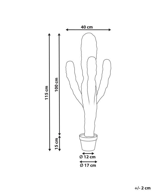 Sztuczna roślina Marocco cereus Zielony 1 szt.