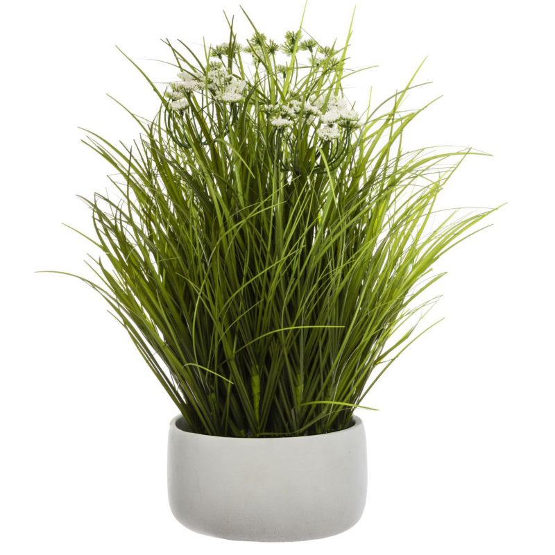 Sztuczna trawa kwitnąca w doniczce Atmosphera zielona 46 cm 1 szt.