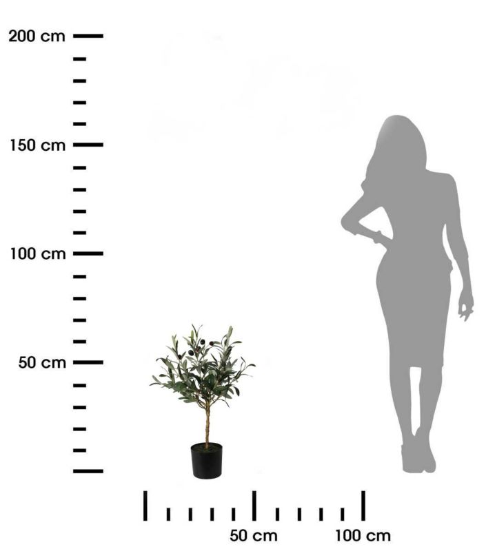 Sztuczne drzewko oliwne ProGarden w donicy klasyczne 66 cm 1 szt.