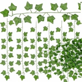 Sztuczny bluszcz Springos 6 pnączy girlanda z liści dekoracja na ścianę winorośl 208 cm 6 szt.