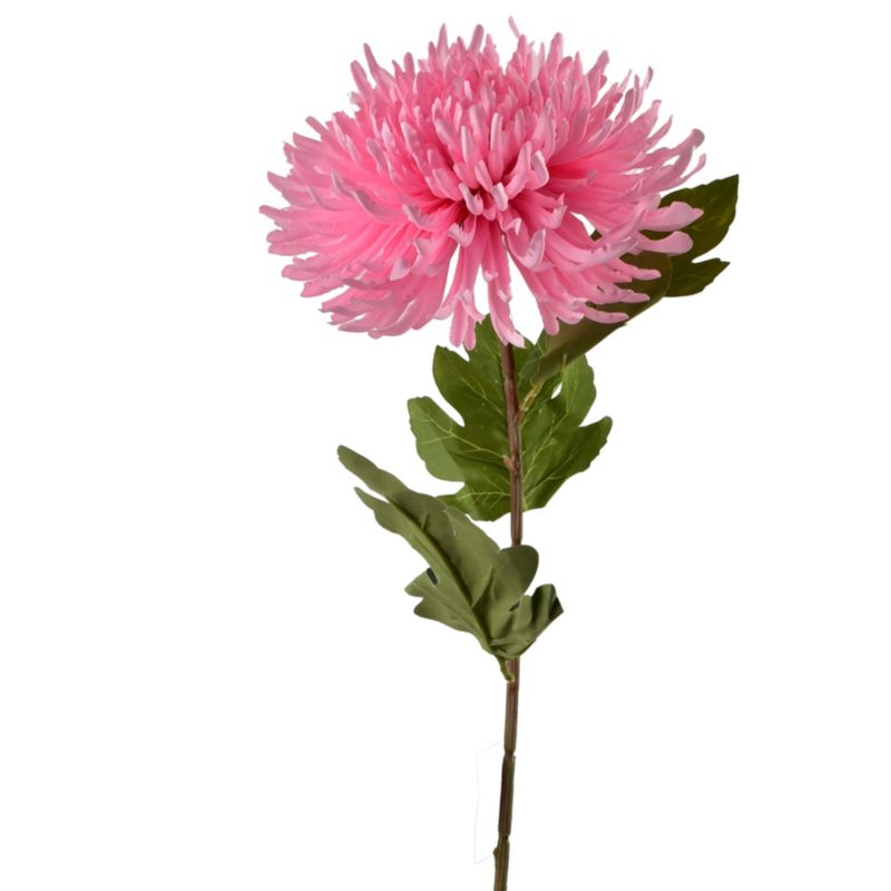 Sztuczny Kwiat Viridis Chryzantema 75cm Różowy 1pc