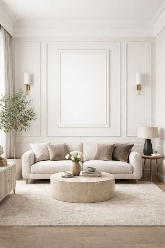Sztukateria Ścienna Listwa VERDICO Biała Ramka Gotowa DP1 59x99cm Zestaw 1 szt.