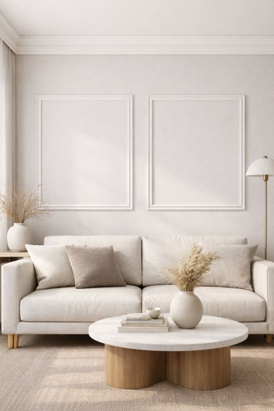 Sztukateria Ścienna Listwa VERDICO Biała Ramka Gotowa DP1 59x99cm Zestaw 1 szt.