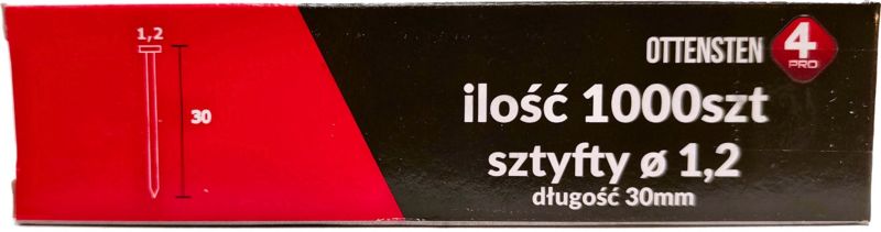 Sztyfty 4PRO 1,2 / 30 mm 1000 szt.