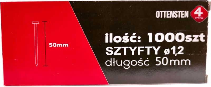 Sztyfty 4PRO 1,2 / 50 mm 1000 szt.