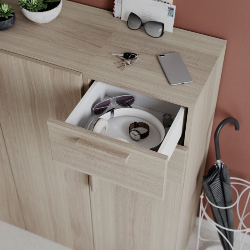 Szuflada zewnętrzna do korpusu 35 x 37,5 cm GoodHome Atomia dąb 2 szt.