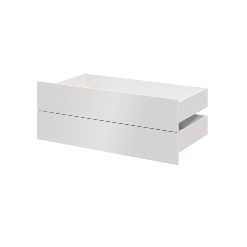 Szuflada zewnętrzna do korpusu 58 x 100 cm GoodHome Atomia biała połysk 2 szt.