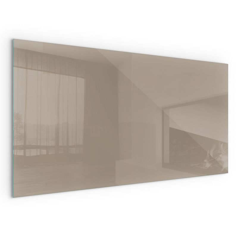 Szyba Ochronna Hartowana Wallfluent 120x60 cm Podkład Szklany pod Kominek Kolor Brązowy 1 szt.