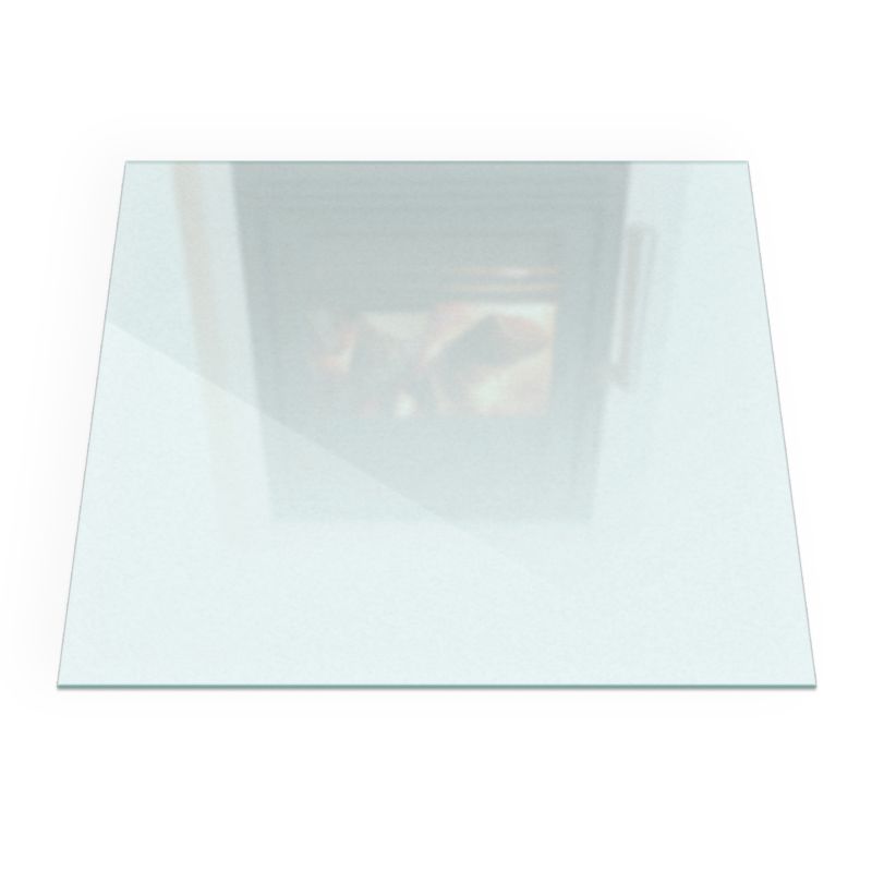 Szyba pod kominek Tulup 60x60 cm Zabezpieczenie paneli przed żarem Szkło Mrożone Satynowe 1 szt.