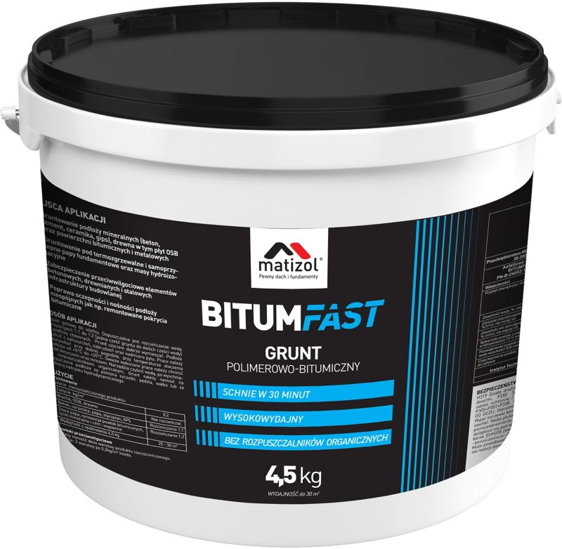 Szybki grunt bitumiczny Matizol Bitumfast 4,5 kg