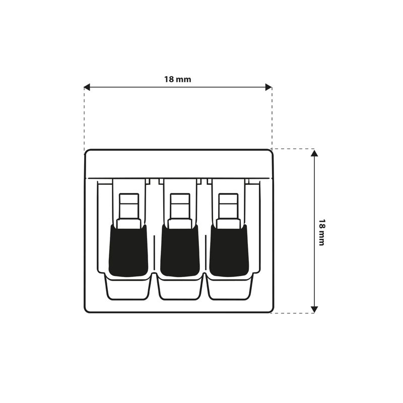 Szybkozłączka Elektryczna Lumiled na Drut 3x4mm 3 Torowa 32A 450V 10 szt.