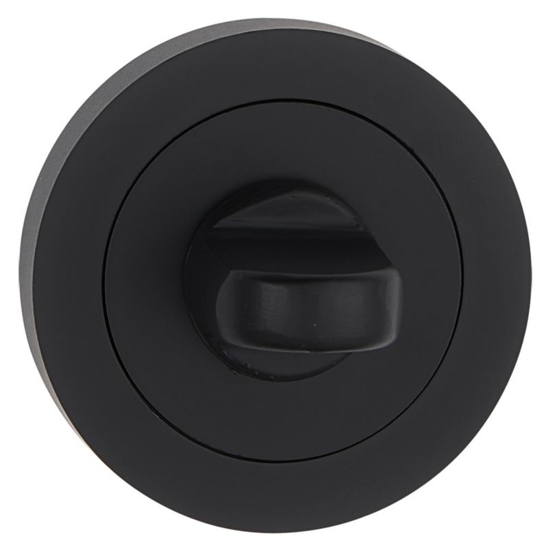 Szyld drzwiowy 950 okrągły WC czarny