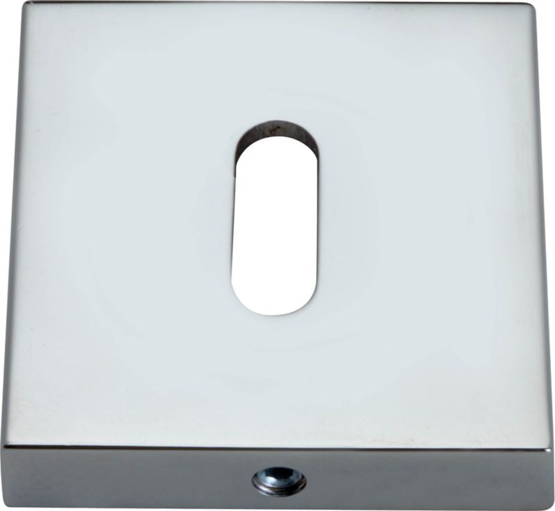 Szyld drzwiowy Gamet kwadratowy na klucz chrom