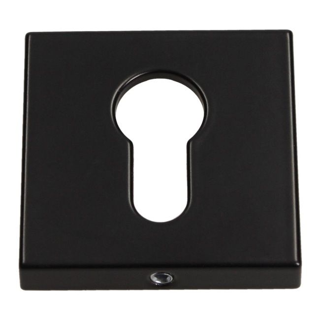 Szyld drzwiowy Gamet kwadratowy na wkładkę czarny matowy