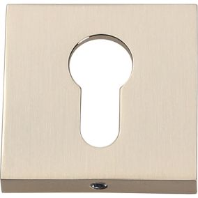 Szyld drzwiowy Gamet kwadratowy na wkładkę nikiel szczotkowany