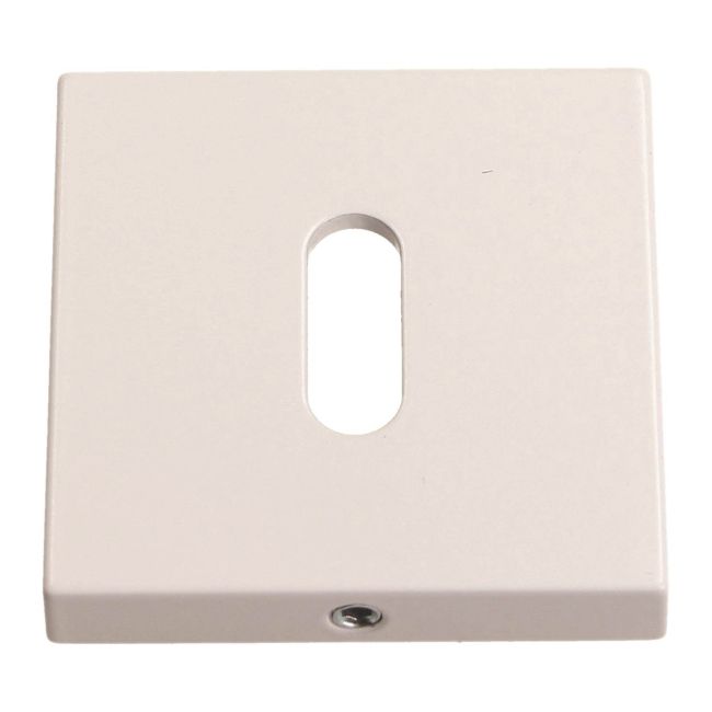 Szyld drzwiowy Gamet kwadratowy wc na klucz biały matowy