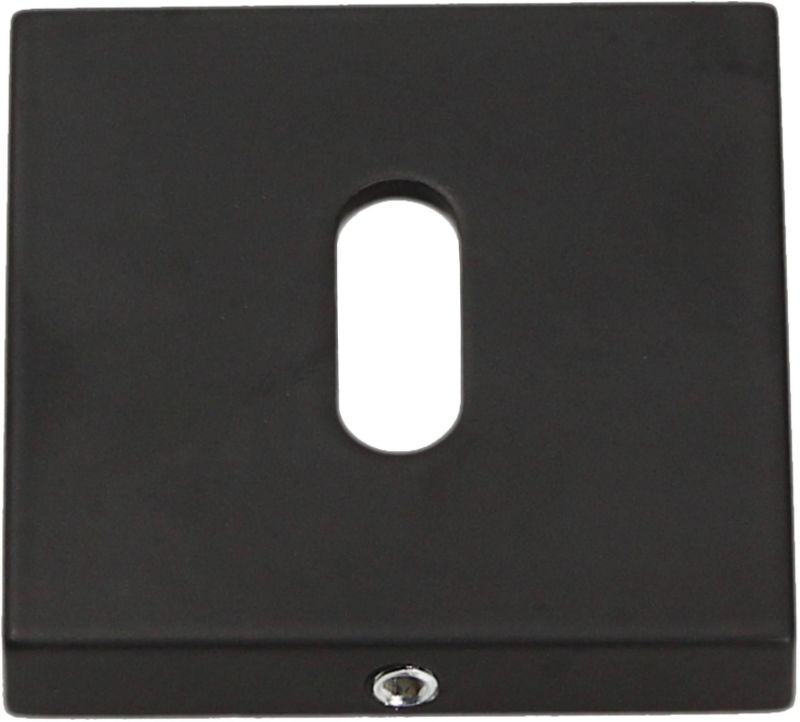 Szyld drzwiowy Gamet Organic dolny na klucz kwadratowy czarny super mat