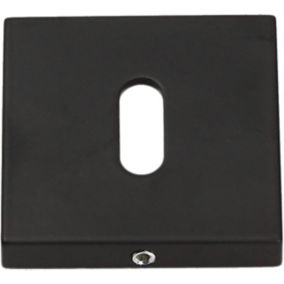 Szyld drzwiowy Gamet Organic dolny na klucz kwadratowy czarny super mat