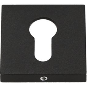 Szyld drzwiowy Gamet Organic dolny na wkładkę kwadratowy czarny struktura