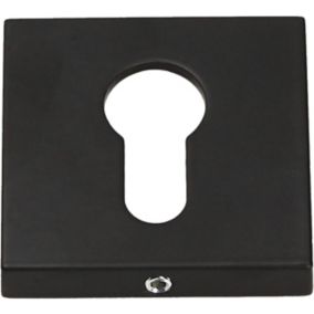 Szyld drzwiowy Gamet Organic dolny na wkładkę kwadratowy czarny super mat