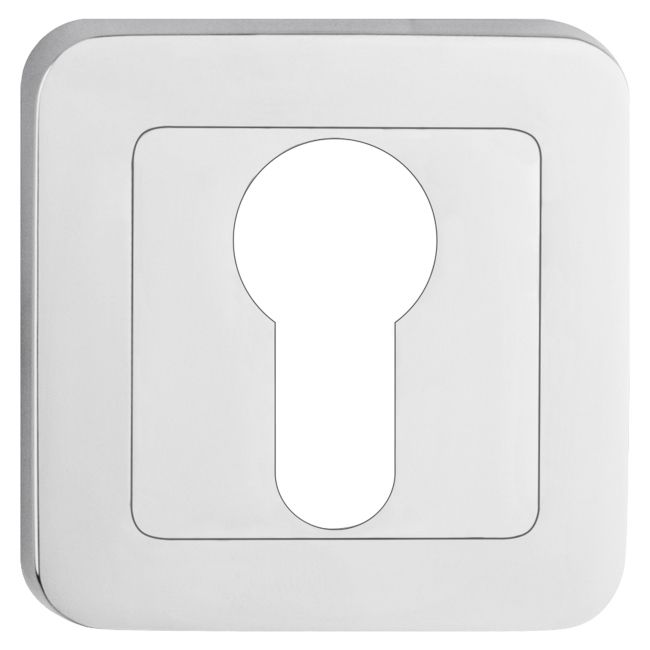 Szyld drzwiowy Metalbud dolny kwadratowy na wkładkę chrom