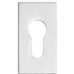 Szyld drzwiowy Metalbud prostokątny na wkładkę stal szczotkowana