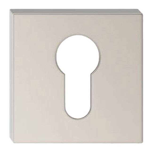 Szyld drzwiowy Q kwadratowy na wkładkę nikiel velvet
