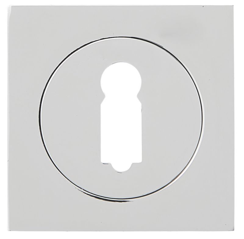 Szyld drzwiowy Quadro-QR kwadratowy na klucz chrom