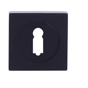Szyld drzwiowy Quadro-QR kwadratowy na klucz czarny