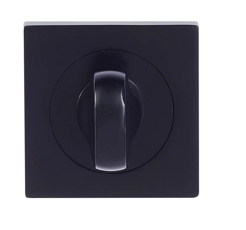 Szyld drzwiowy Quadro-QR kwadratowy WC czarny