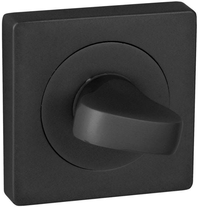 Szyld drzwiowy Quadro-QR kwadratowy WC czarny