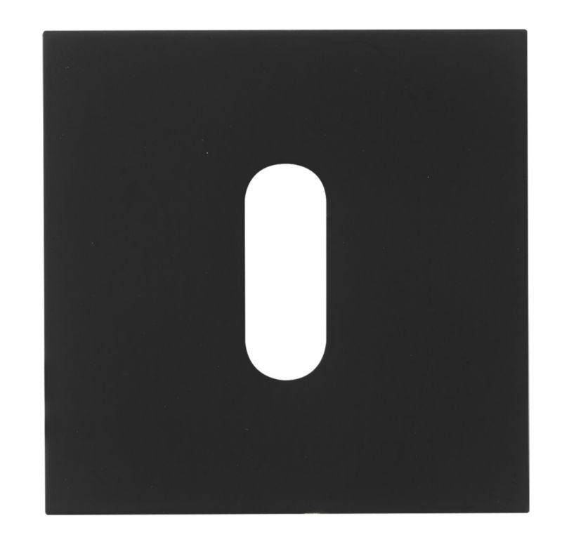 Szyld drzwiowy Verso Qubik kwadratowy na klucz czarny